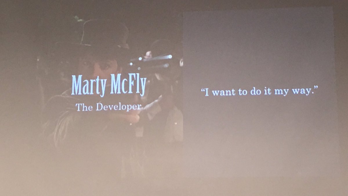 serenamarie125's tweet photo. @johnwromano &amp; Dwight McKnight  Aligning teammates around UI Frameworks 🍀 Lucky Day, Marty McFly, Chon Wang #design #consistency #PFCon2017 https://t.co/lz6Rc73L0u