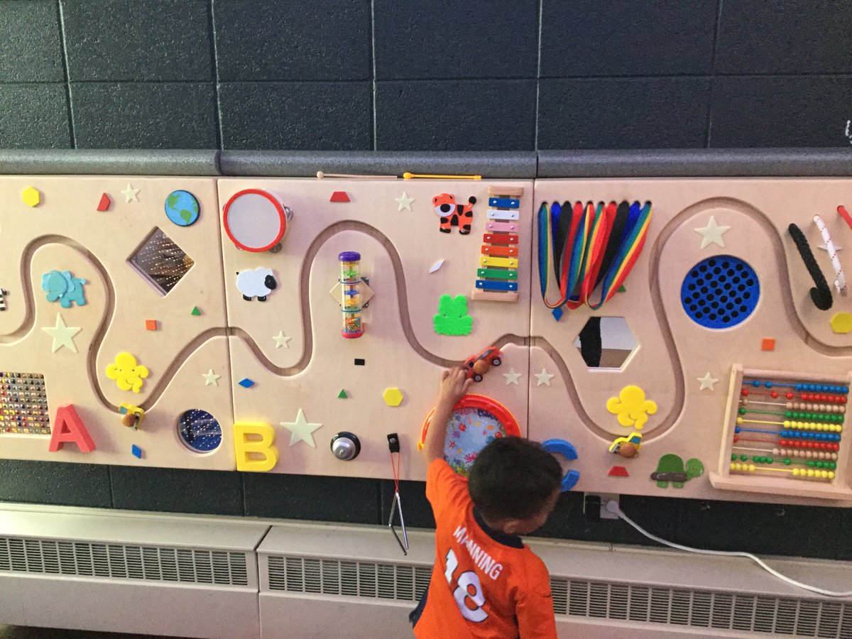 Check out the new Sensory Wall in the #SchoolfortheBlind #CSDBBulldogs