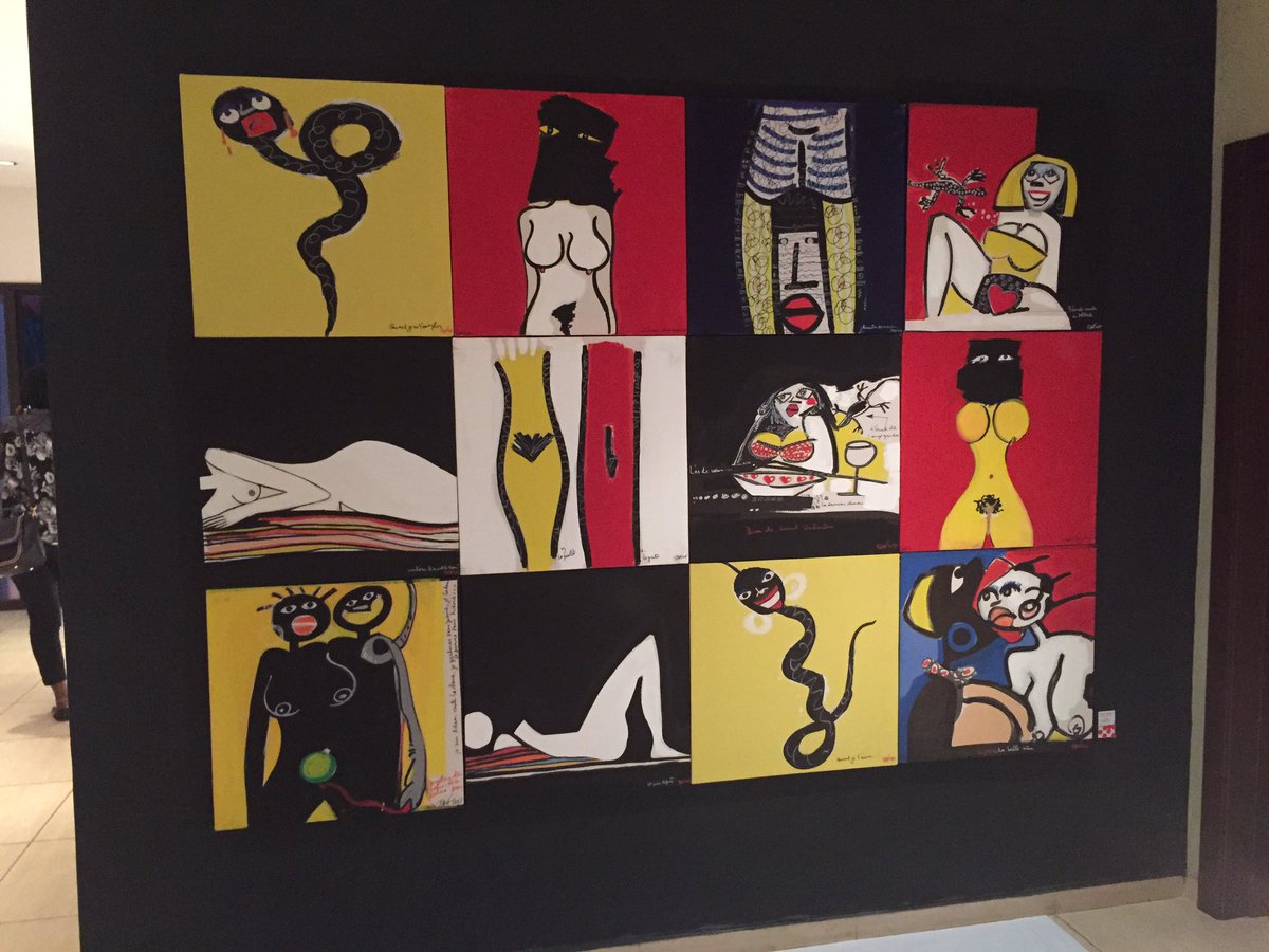 adrienbourreau's tweet photo. Vernissage à Maison Rouge d'un formidable artiste béninois #Tchif #Bénin https://t.co/speCJ3kyLe