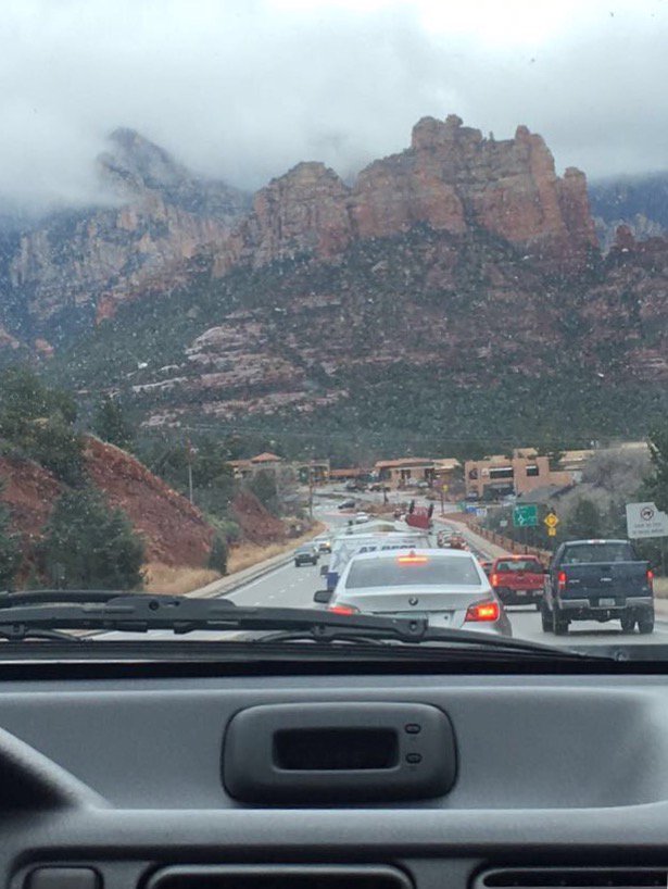 Qwasert3's tweet photo. Senior trip in Sedona with a group of 3 friends, all carpooling together. More enjoyable and environmental than video games! #CEScholarship https://t.co/8ue6x0MnzE