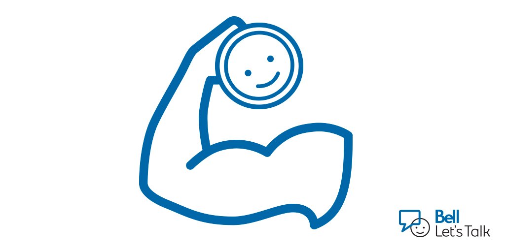 Bell_LetsTalk's tweet photo. Talking about your #mentalhealth only makes you stronger. RT to help us spread the word. #BellLetsTalk https://t.co/eCpfW741uA
