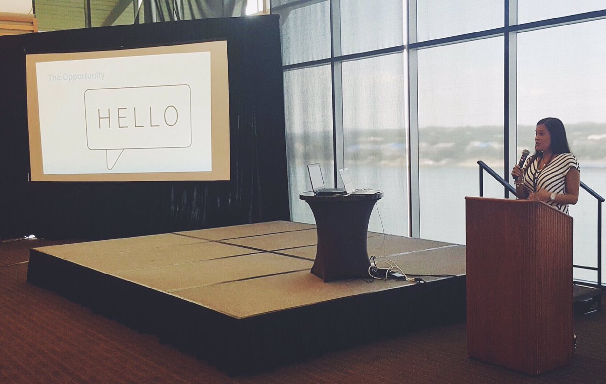 Imaginuity's tweet photo. Gary and Naomy present Imaginuity's new Alexa skill for Municipalities at #TAMIO17 #imaginuity #agencylife https://t.co/Eu45HfHIkm