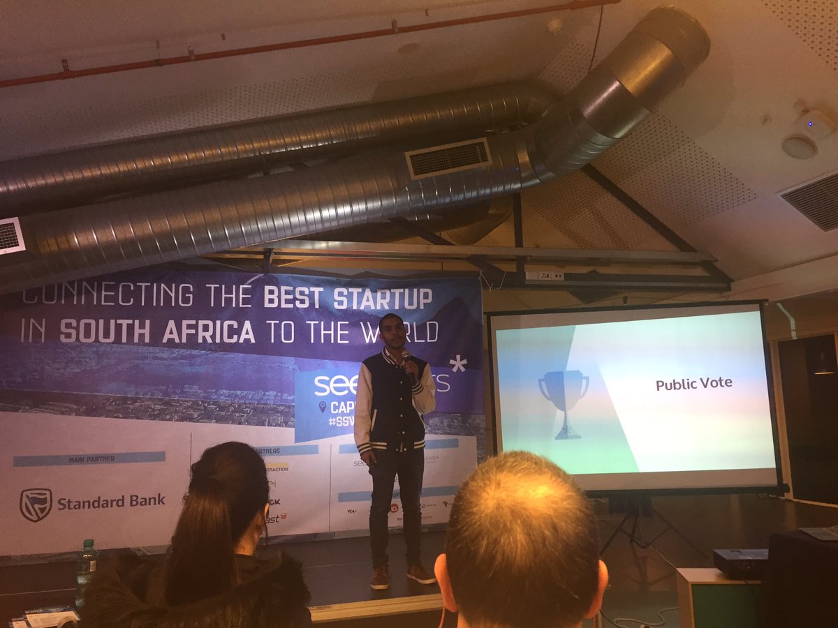 KariFabe's tweet photo. And the winners are: public vote: @JumpinRides , finalist for #Johannesburg: #gfm Green Fingers Mobile! Congratulations! @Seedstars #SSWCT https://t.co/51wov3CIgq