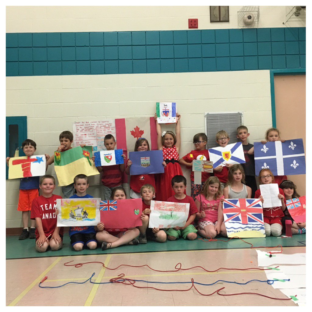 Canada 🇨🇦 150 <a href="/RidgewoodPS/">RidgewoodPS</a>   Great work grade 2's learning about the flags of Canada!