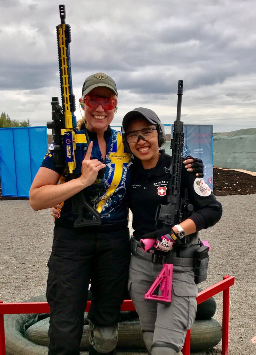 PiaClerte's tweet photo. Meeting old & new friends at the range is one of the nice things with competitions. We ❤️ our sport!
#WorldShoot2017 #IPSC #AR15 #Russia https://t.co/HcqEjP7oGr