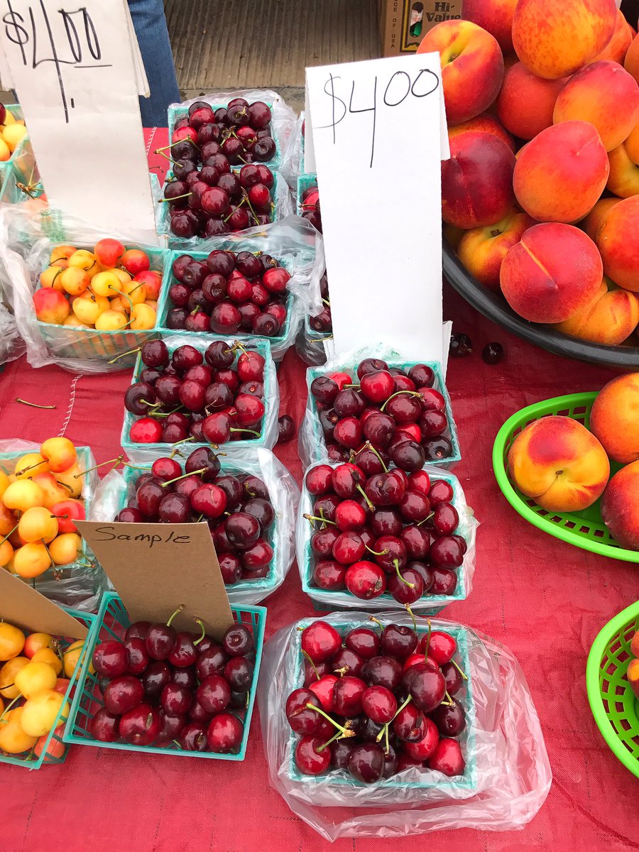 Perfect cherries at the Henderson, NV Farmer's Market.