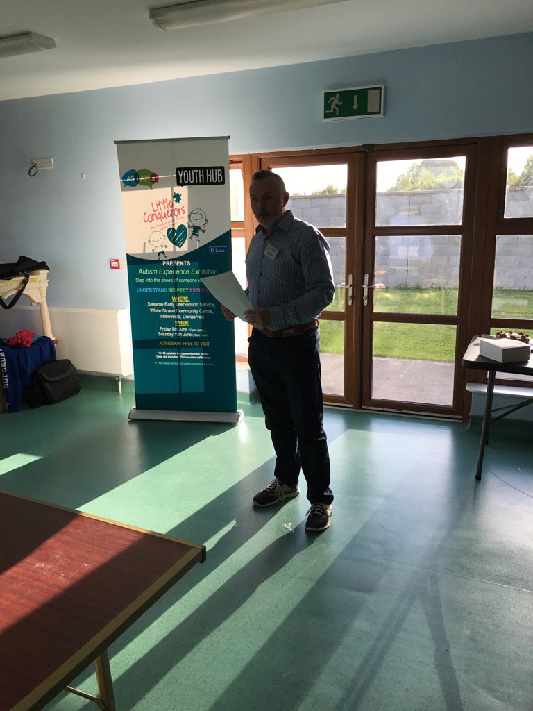 Great to be in Dungarvan tonight for launch @AsIAmIreland Autism Experience. Little Conquerors Support Group hosting