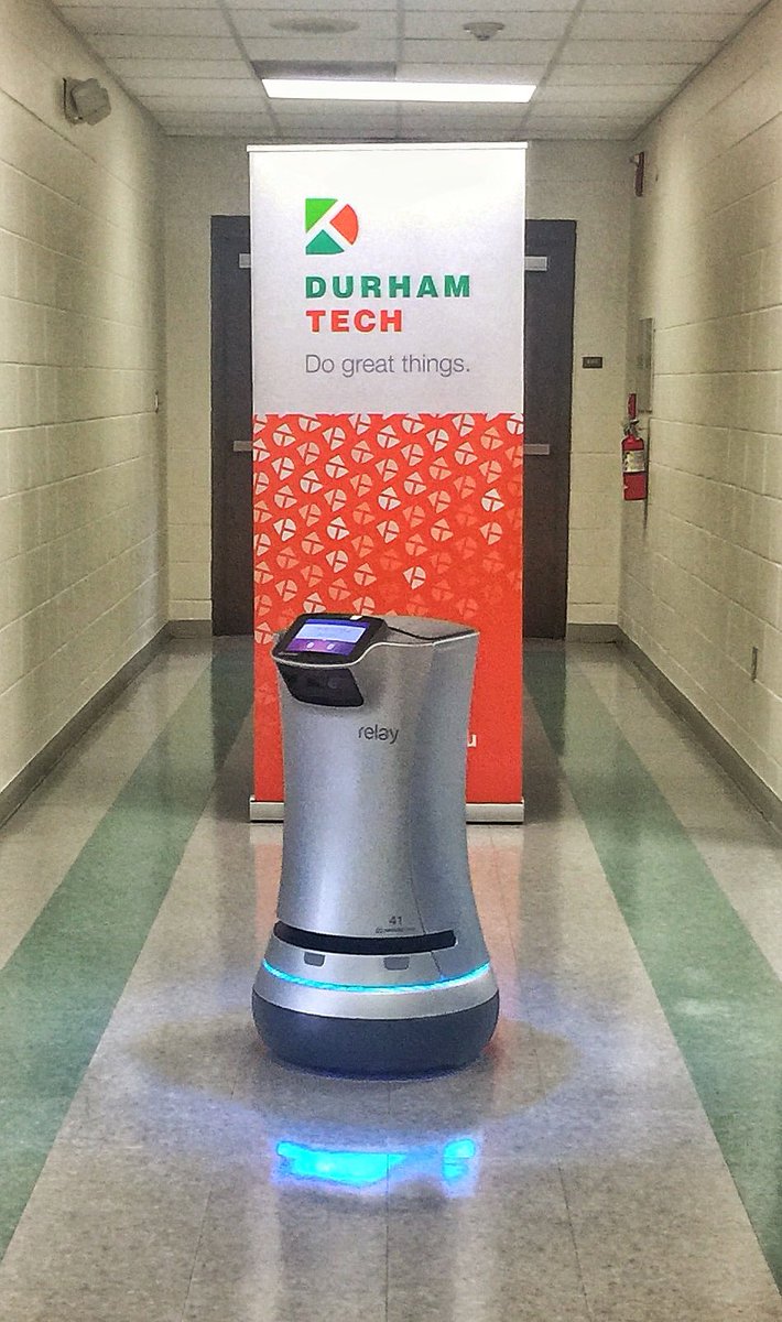 dthomasjaynes's tweet photo. Thanks @bellandhowell for Relay's visit (and shimmy)!  You're inspiring a new generation of mechatronic professionals @durhamtech! https://t.co/UkRsSZIQcn