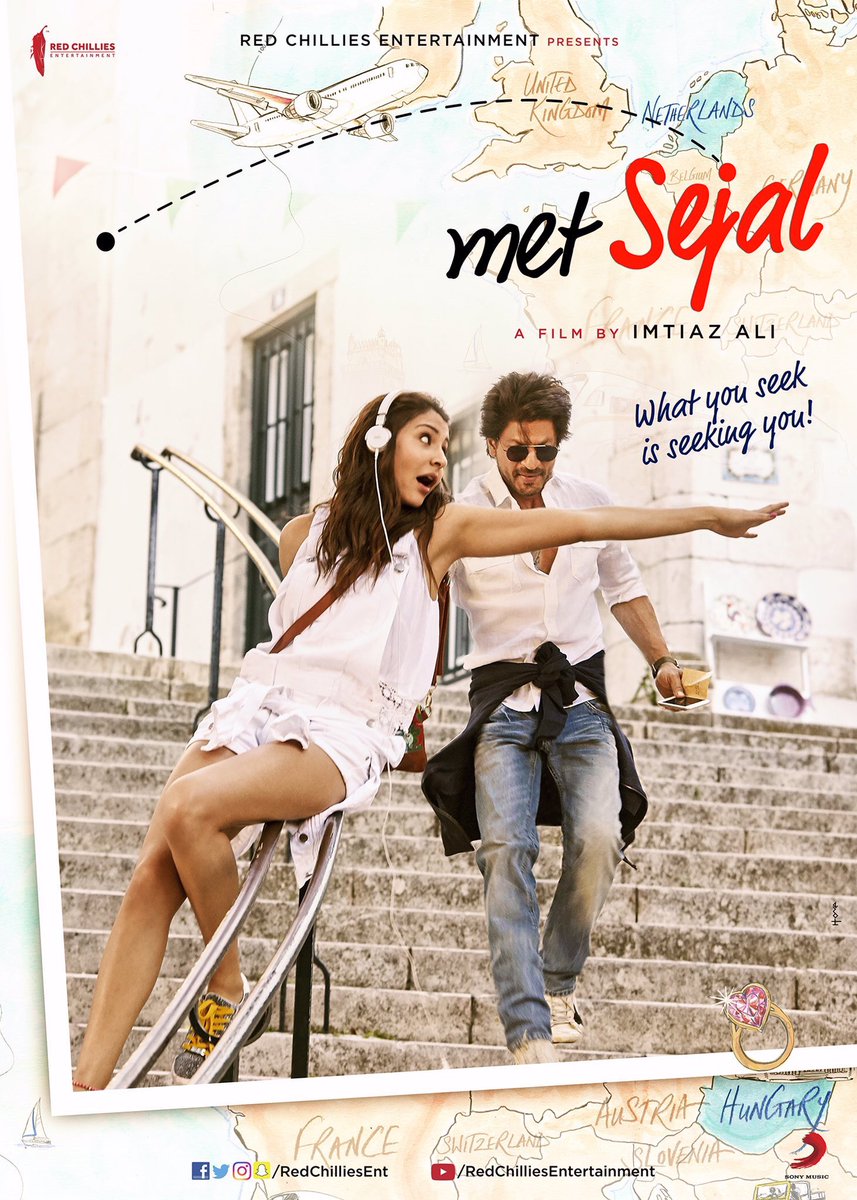 priyaadivarekar's tweet photo. First Look | What you seek is seeking you! ✨ This is beautiful. Who else can't wait for August already? 🙋🏻🙋🏻  #JabHarryMetSejal https://t.co/fMl04Nsu8l