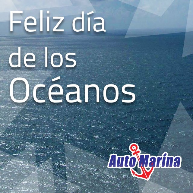 automarinard's tweet photo. ¡Feliz día de los océanos! El lugar donde se viven las mejores aventuras. Feliz día a nuestro aliado, #Oceanos #Sea #Water #AutoMarina https://t.co/W47JfYm4CR