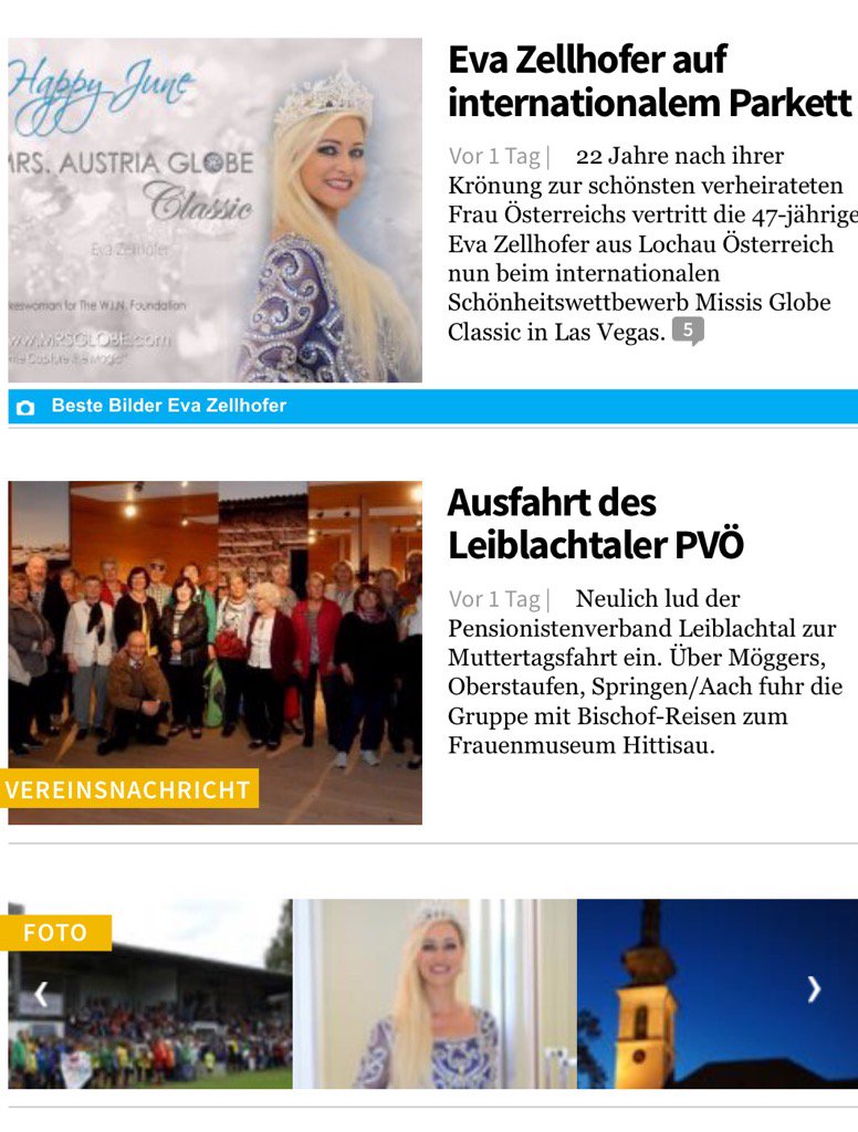 EvaZellhofer's tweet photo. #EvaZellhofer #MrsAustriaGlobeClassic #lochau #vol #MrsGlobeClassic #beautycontest #winFoundation #MrsGlobe #beauty https://t.co/0gE59zLUzO