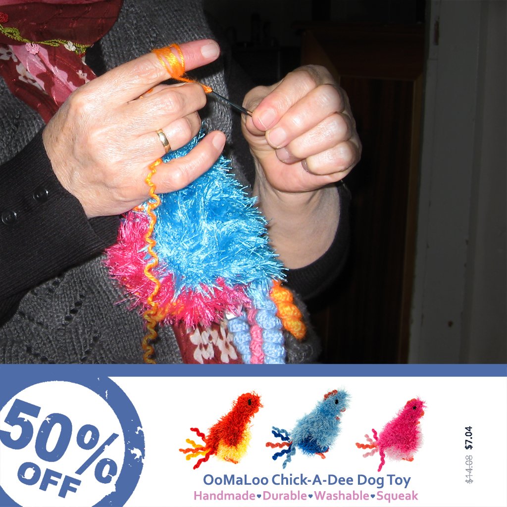 OoMaLooDogToys's tweet photo. Give a gift to your best #furend #NationalBestFriendsDay 50% #Discount at Chick-A-Dee #handmade #dogtoy https://t.co/v2fbA5FFMG https://t.co/SROWXuXQya