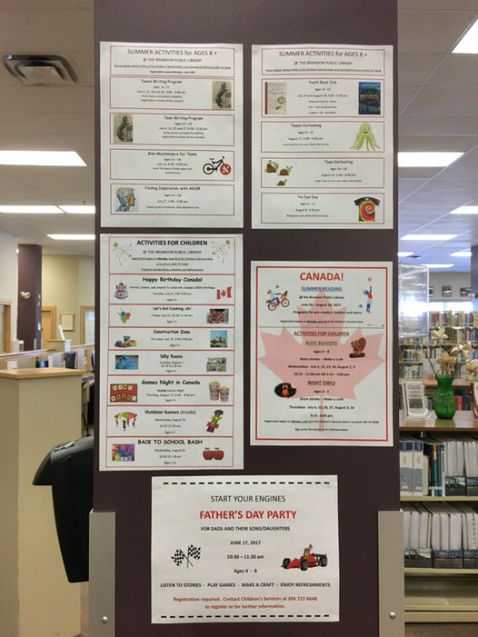 wmrlibrary's tweet image. Check out all the children and youth programs happening at the Brandon Library this summer! Registration starts Mon