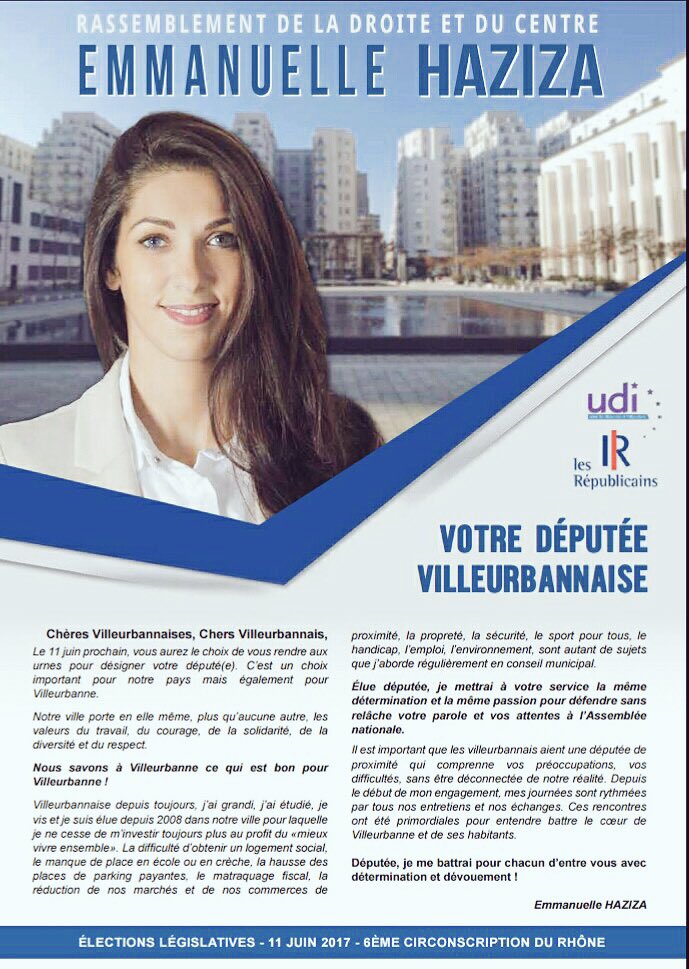 Ma #professiondefoi absente dans les enveloppes reçues par de très nombreux villeurbannais #Circo6906 #Villeurbanne #legislatives2017