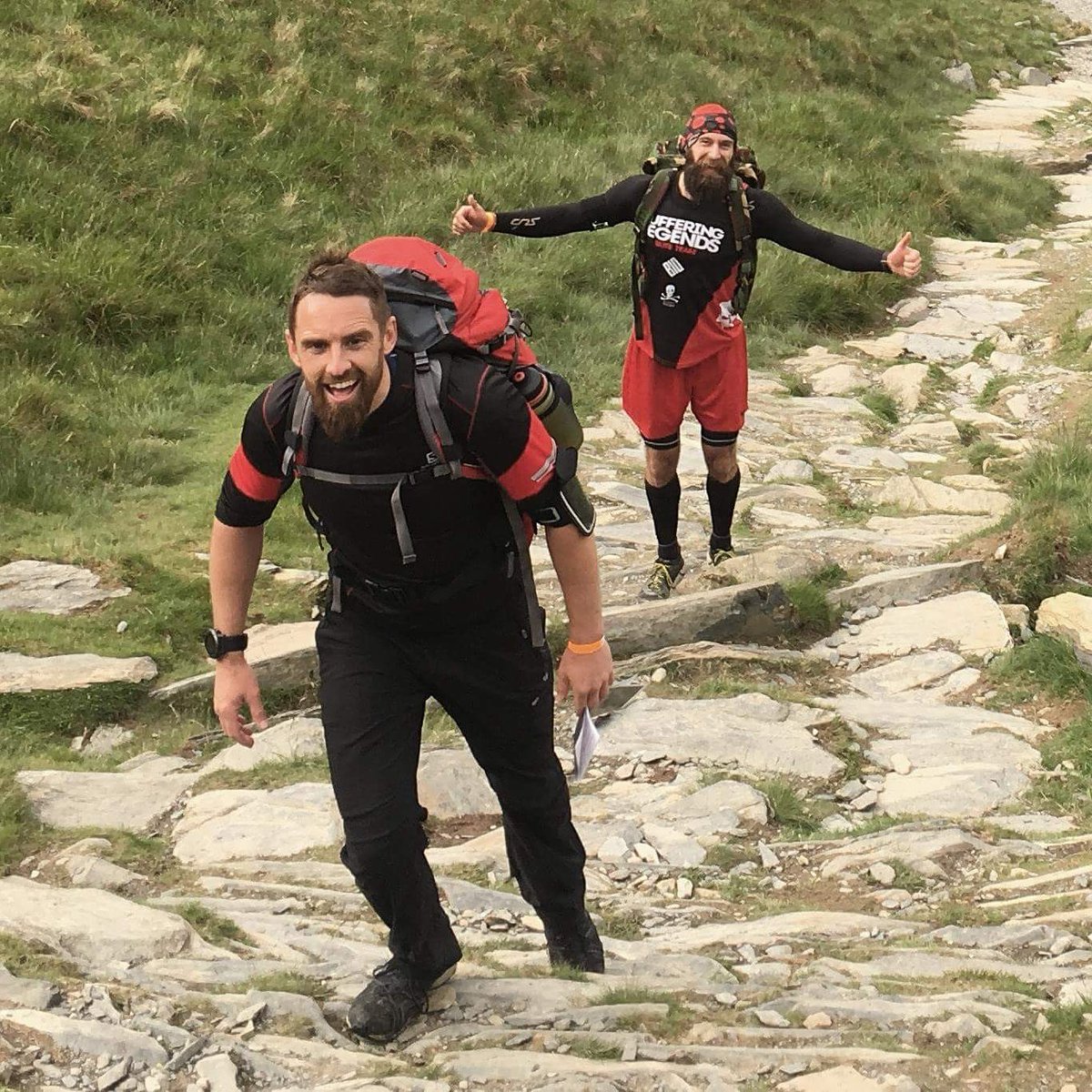 craigthebeard's tweet photo. #tbt to last weekend at @intrepidseries with @Darrengrigas. A double helping of #Snowdon. 20 miles. 6600ft of elevation. 20kg pack. 9 hours. https://t.co/rAPSs1U5n6