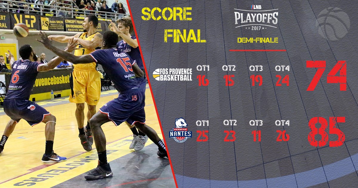 Direction LA FINALE des #Playoffs ! C'est un exploit qu'on fait les nantais ce soir ! HISTORIQUE ! 💪🏀⭐️