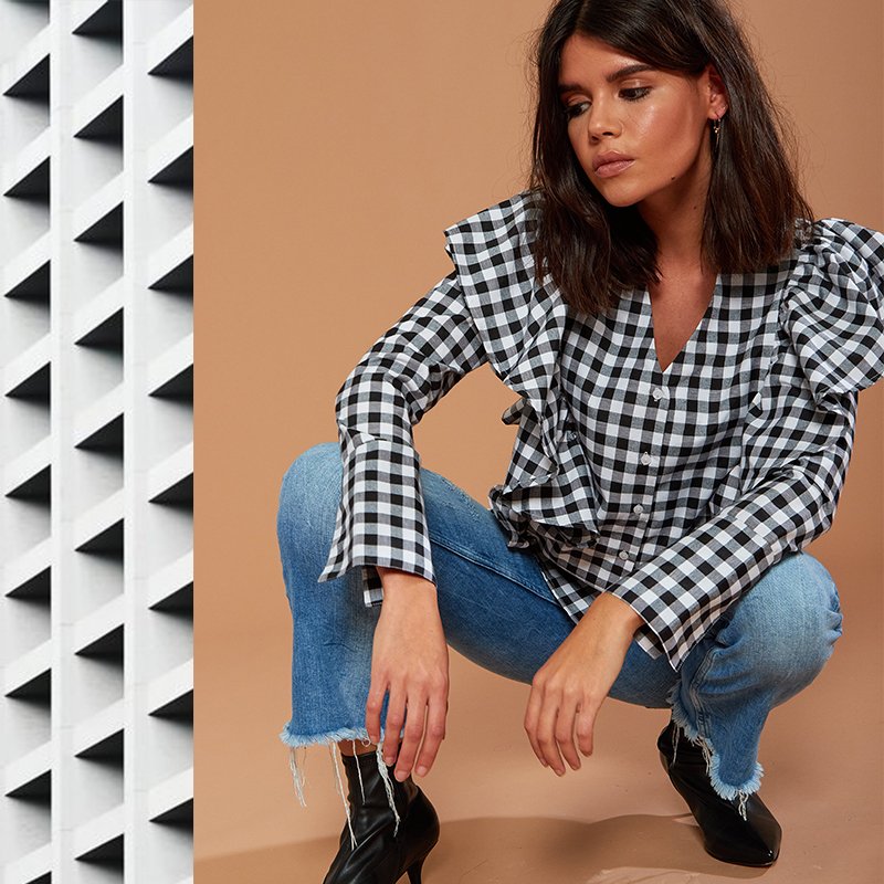 NeonRoseStore's tweet photo. GINGHAM LOVE ➖ Ruffle Frill Shirt 
.ONLINE NOW. 
.
.
.
.
.
#fblogger #fashionblogger #bloggerstyle #gingham #ss17trends #manchesterfashion https://t.co/Vw01dSdS9I