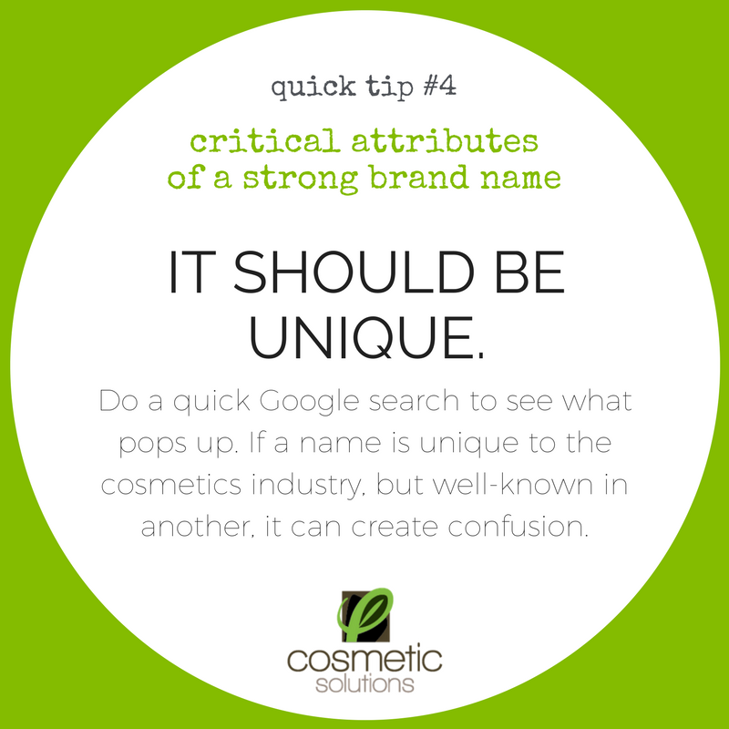 Your brand name should be unique! Sign up up for our newsletter for more industry insider know-how naturalskincare.com
#naturalskincare