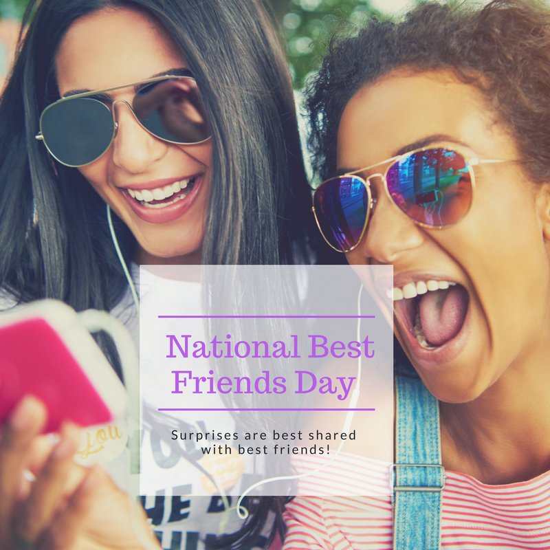 Send your best friend a SURPRiiSE for #NationalBestFriendsDay to show them how much they mean to you! 
surpriise.me