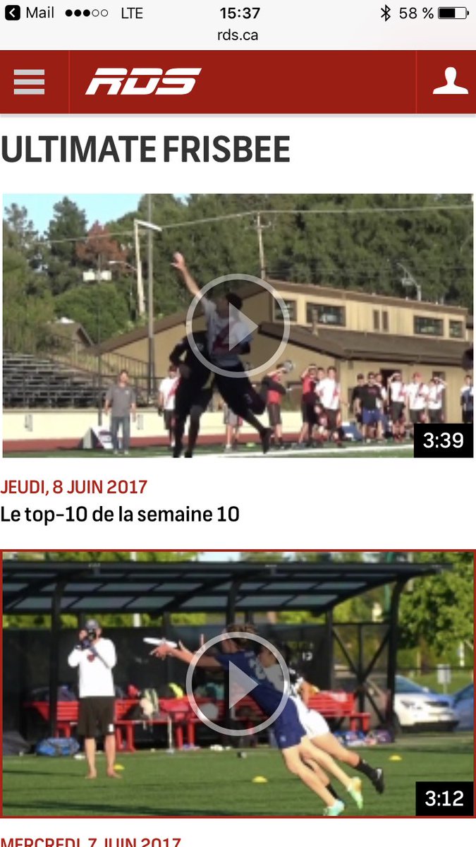 MontrealRoyal's tweet photo. La section Vidéo de @RDSca a maintenant une sous-section #UltimateFrisbee avec les vidéos Top10 @theAUDL 
https://t.co/iCEQ5uOltA https://t.co/Jfhu20Z9lK