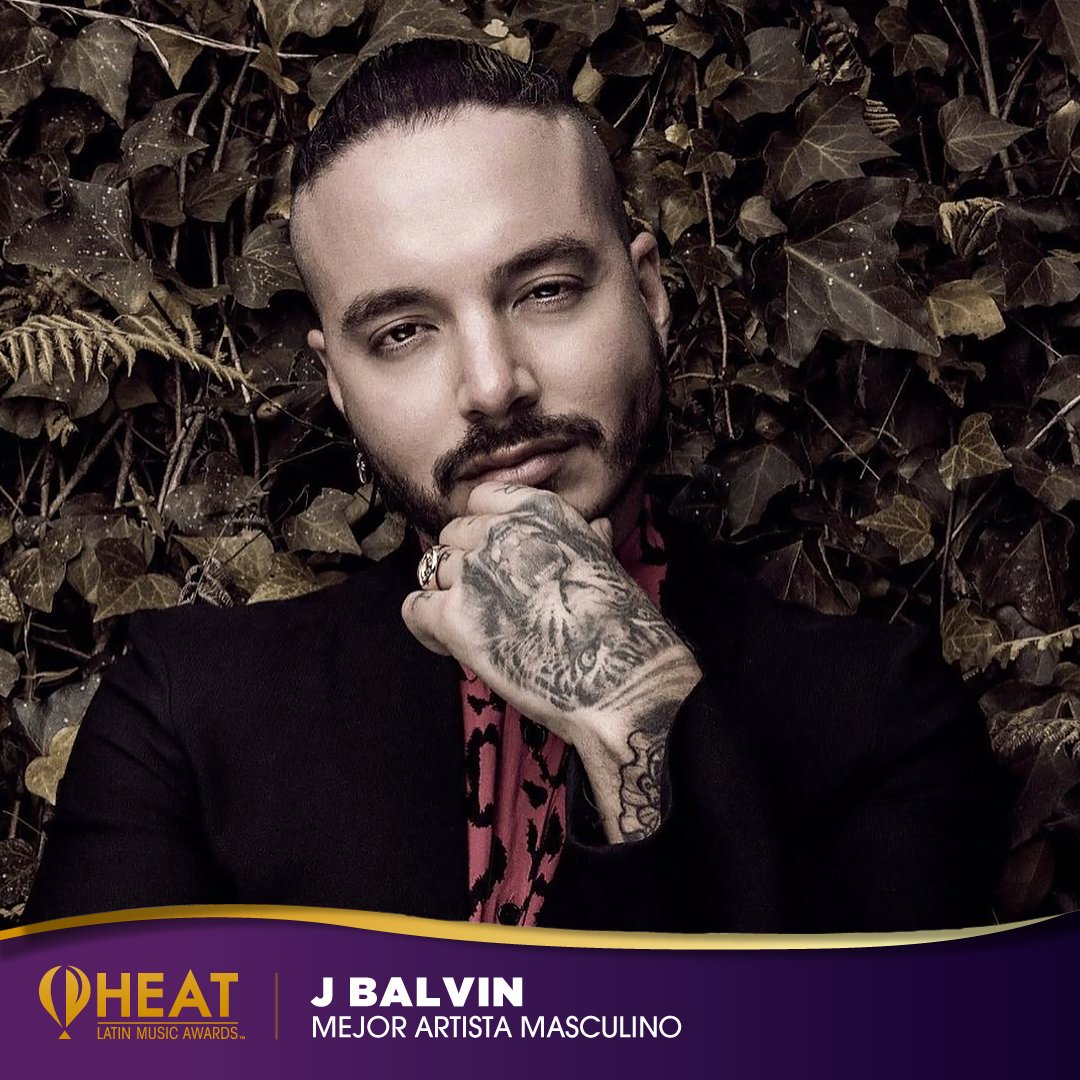 HTVMusica's tweet photo. ¡VIVA LA MÚSICA URBANA! 
@JBALVIN te amamos a ti y a tus pelos de colores. ❤️😎 #PremiosHeat https://t.co/cRqNuLkRFi