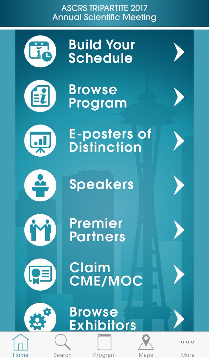 MNCRSurgery's tweet image. Perusing the schedule for  #ASCRS17 #tripartite #eventpilot
