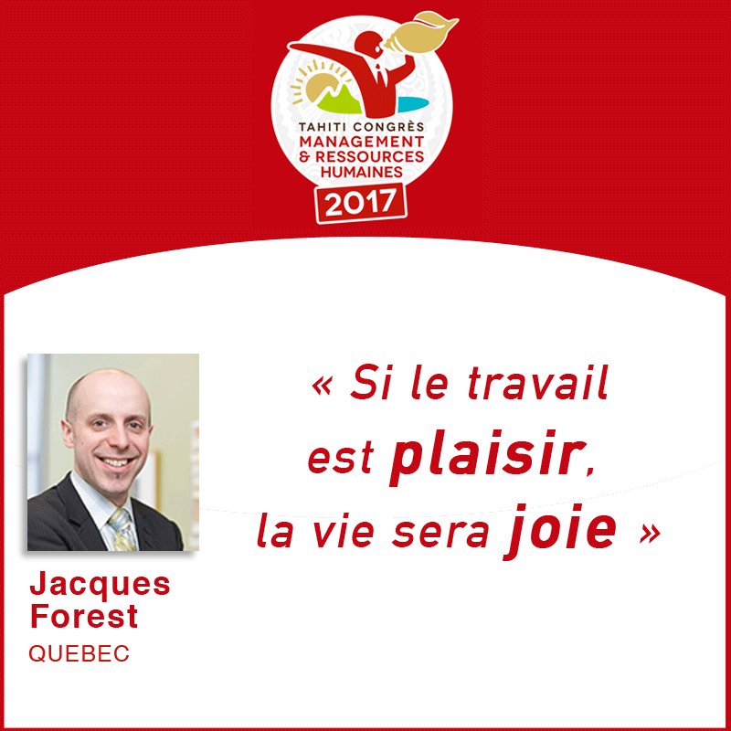 Jacques Forest nous parle de #besoinsuniversels et de #développementdurable, en direct du 2ème #CongrèsMRHTahiti #RH #Tahiti