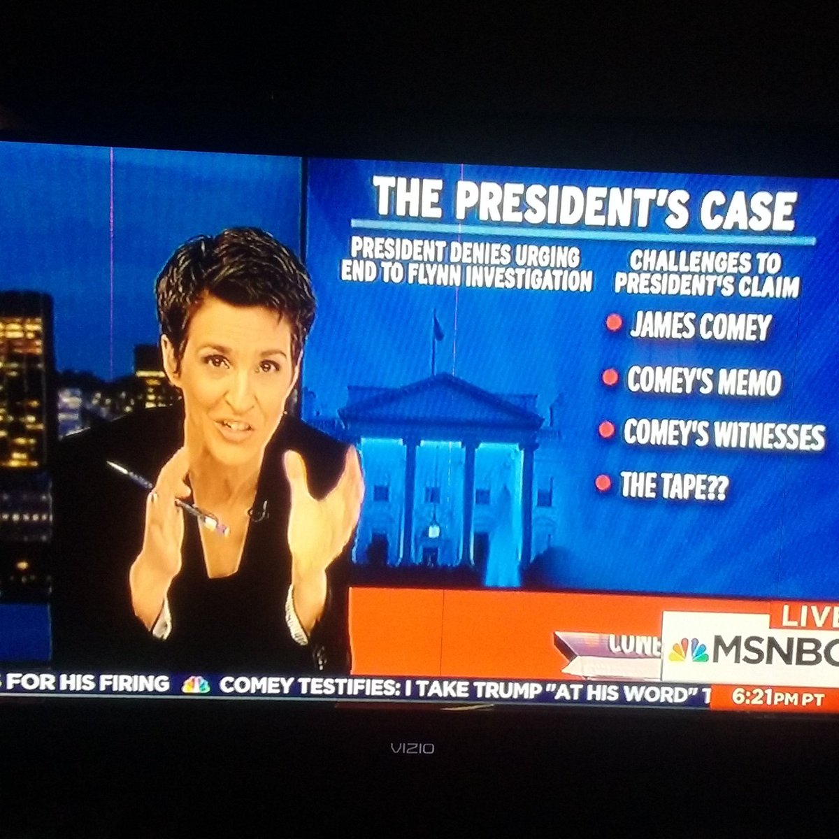 fromthepidgin's tweet photo. When @maddow makes the case. #compelling #evidenceandanalysis #whyshesnumberone #maddow https://t.co/cQgvCpE4NZ