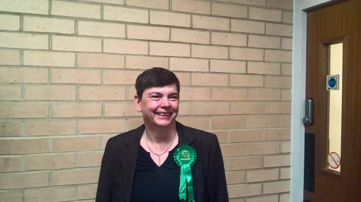 Green candidate Heather Barrie has a "nervousy sick feeling not just about what's going to happen here but everywhere" #ArgusElection