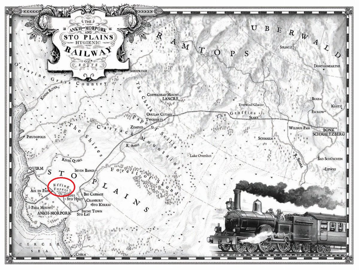 NapierinFrame's tweet image. Um, that place only exists in @terryandrob's Discworld multiverse, doesn't it? 
#DesperateTories? #MakingShitUp?