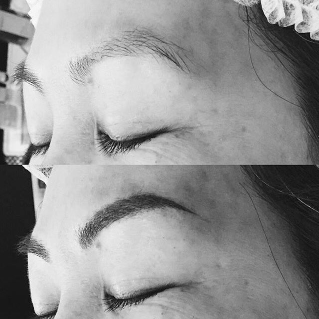 touchofjoyca's tweet image. Look at the difference! 
If you are interested in #microblading, call the shop for more info. 604-605-5046