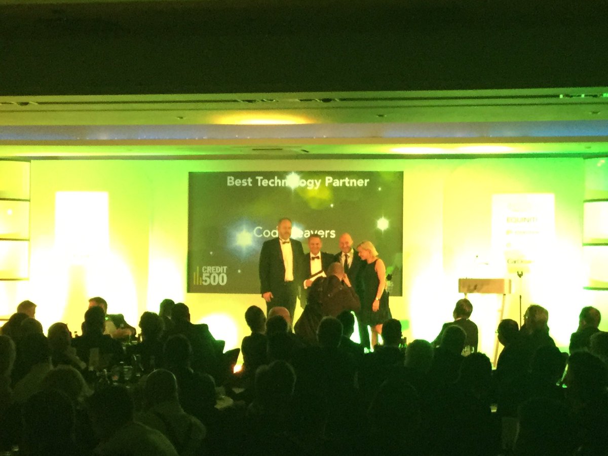 CarFinanceConf's tweet photo. The award for Best Technology partner goes to @CodeweaversTeam, cementing their strong reputation in the sector!! #carfinanceawards https://t.co/fZ2GORTfLl