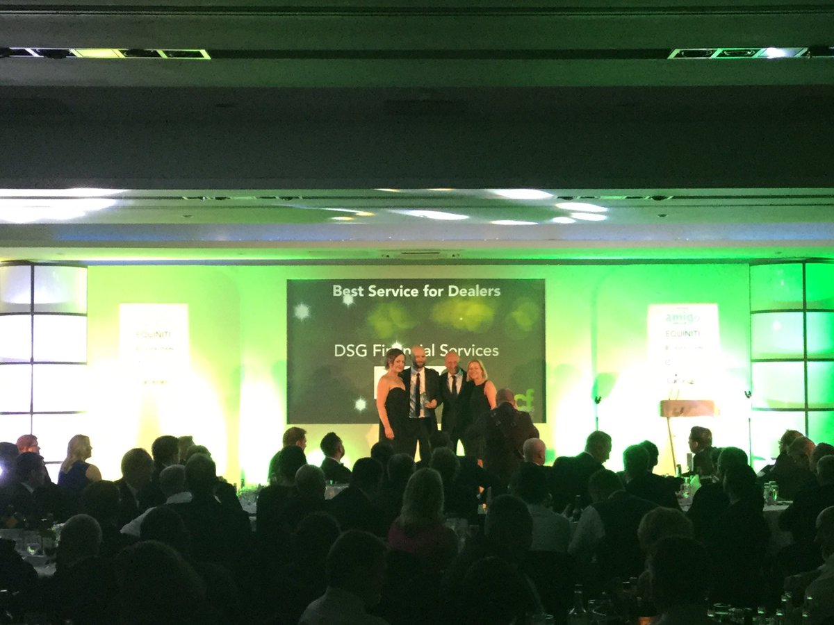 CarFinanceConf's tweet photo. The #carfinanceawards deals a winning hand to @dsgfinance has just won Best Service for Dealers Award! @Credit_Strategy https://t.co/7X7sJyGO1O