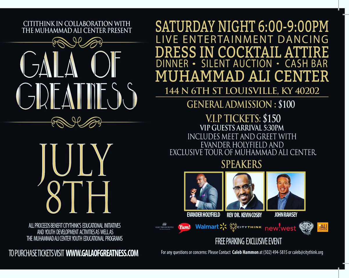 Caleb_22's tweet photo. @CityThinkinc in collaboration with @AliCenter brings you the #GalaofGreatness July 8th! Visit https://t.co/4i2BdKFYvW for more information! https://t.co/3ovCGd6ffK