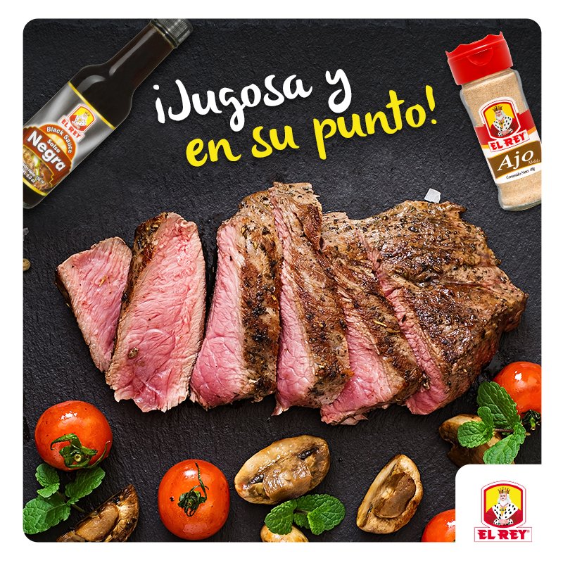 CondimentoElRey's tweet photo. ¿Qué te parece este delicioso trozo de carne al carbón? Prepárale a papá un delicioso asado en su día. https://t.co/wMGPRXWubF