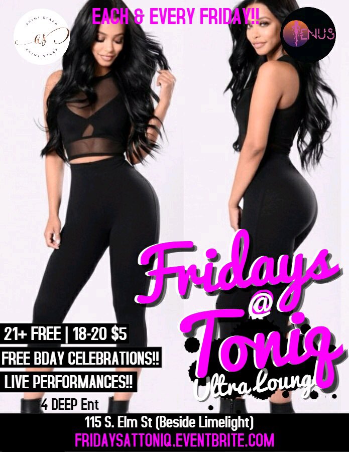 K0COOO's tweet photo. Come out every Friday & party with us #VenusEnt 21+ free get grown & sexy 18-20 $5 bring your girls & homies #ncat #uncg #bennet https://t.co/hnLVdX8IzK