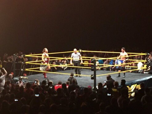 judekilgour's tweet photo. Evidently Pete Dunne v. Roderick Strong went down at #NXTLeeds. Searching like mad for any video footage... https://t.co/b7J4mV3V4A