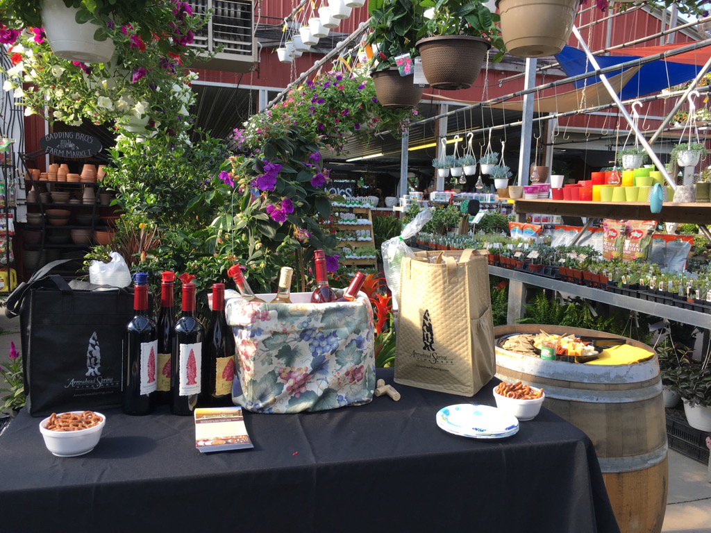 Come #drinkASV - we are tasting wines at Badding Bros Farm Market #wine #nywine