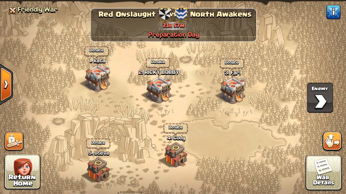 Final Rising warm up match before the much anticipated NIP tourney😜 G🍩🍩d Luck <a href="/ClashInTheNorth/">Clash in the North</a> <a href="/champwarleague/">Champions War League</a> 🍀💣🍀
