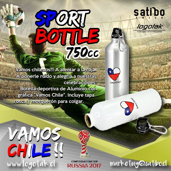 SatiboChile's tweet photo. ¡VAMOS CHILE! Ponte listo para la #CopaConfederaciones y cotiza con nosotros tus #RegalosCorporativos #Publicidad #VamosChile https://t.co/j9C35neAgD
