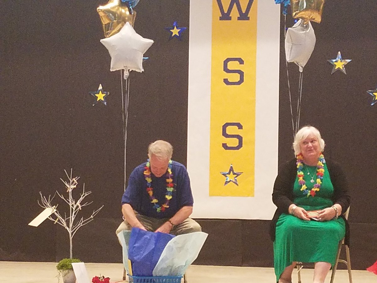 WSSEaglesSoar's tweet photo. Celebrating the next chapter! We will miss Ms.Lala and Mr.Bostick!
#HappyRetirement https://t.co/DNGrOhPYFx
