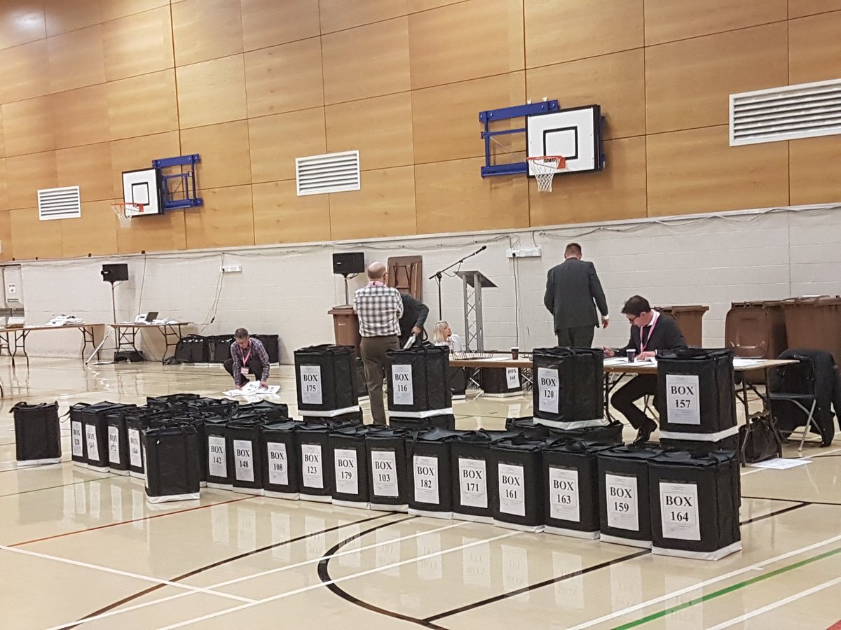All ballot boxes from the East Yorkshire constituency are in at Driffield Leisure Centre. Verification ongoing #GE2017