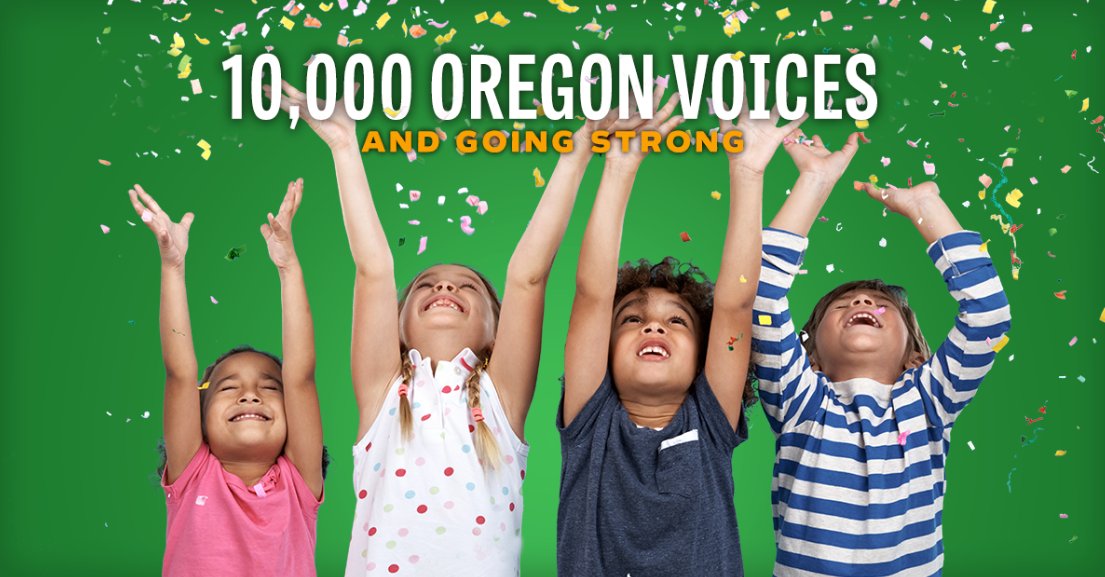 One year ago, the 10,000th Oregonian completed the <a href="/OregonRising/">Oregon Rising</a> survey. Advocate for Oregon schools! #orleg #orpol #orbudget