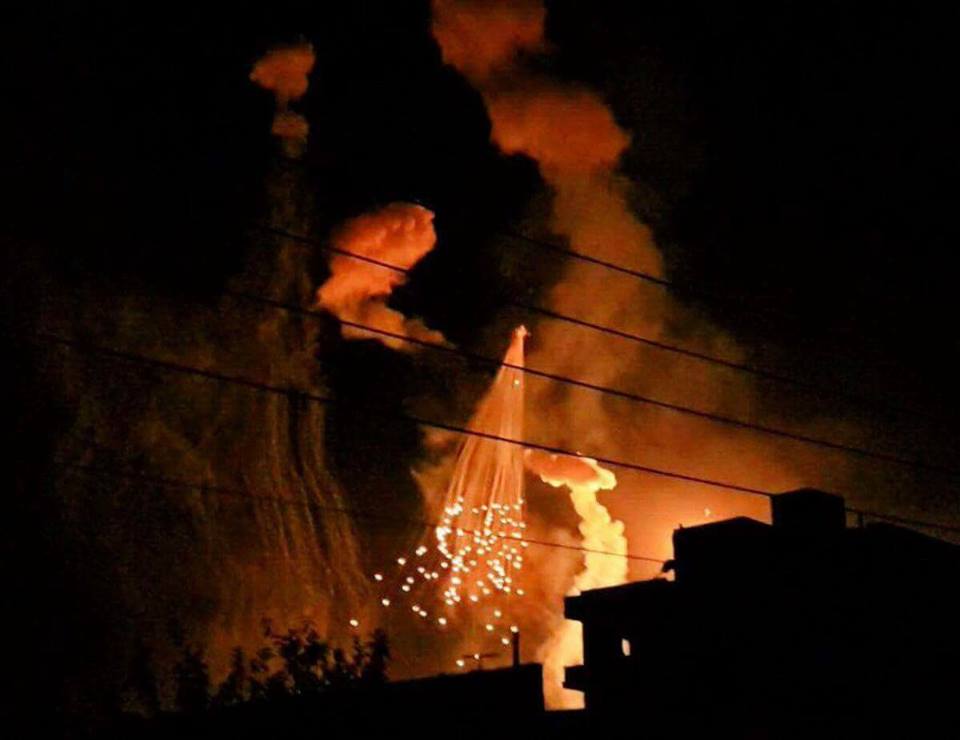 asaadhanna's tweet photo. Footages for the attack by the #INTcollation on #Raqqa by the white phosphor 
Raqqa have more than 150K #civilians
#SaveRaqqa https://t.co/FrzT6YThL0