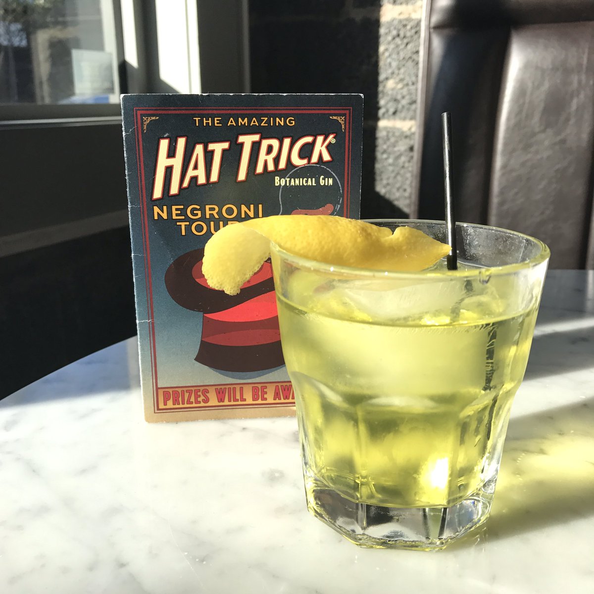 HighWireCHS's tweet image. Wrong Way, Buddy! @team_warehouse made with Hat Trick Gin, Suze, Dolin Dry Vermouth, Chartreuse, and Vinho Verde. #hattricknegronitour
