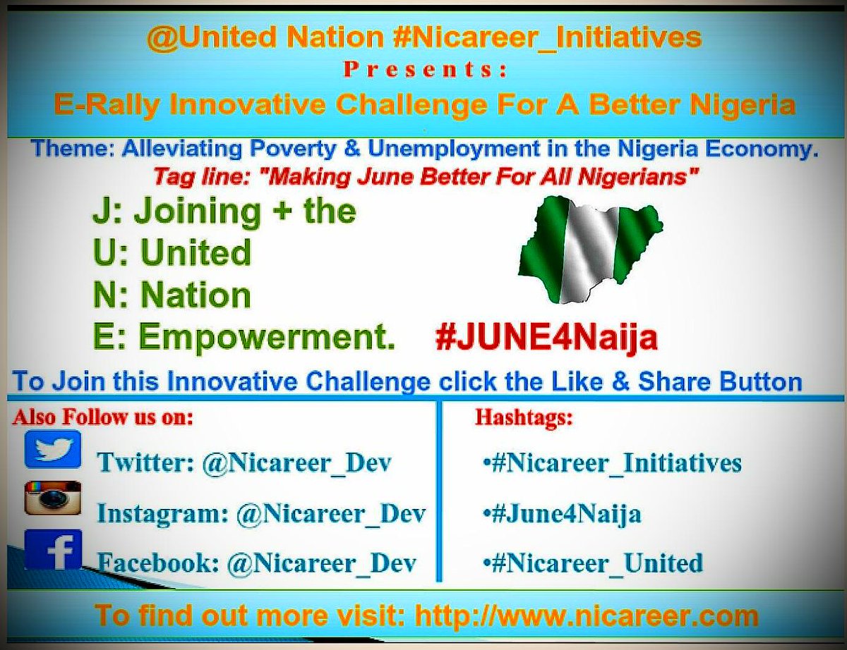 JayBless_oso's tweet photo. "@Nicareer_Dev: @UN #Nicareer_Initiatives
For a better Nigeria I'm part of the solution.
Goto: https://t.co/2PZldVHJqu https://t.co/eXBdaBydWd