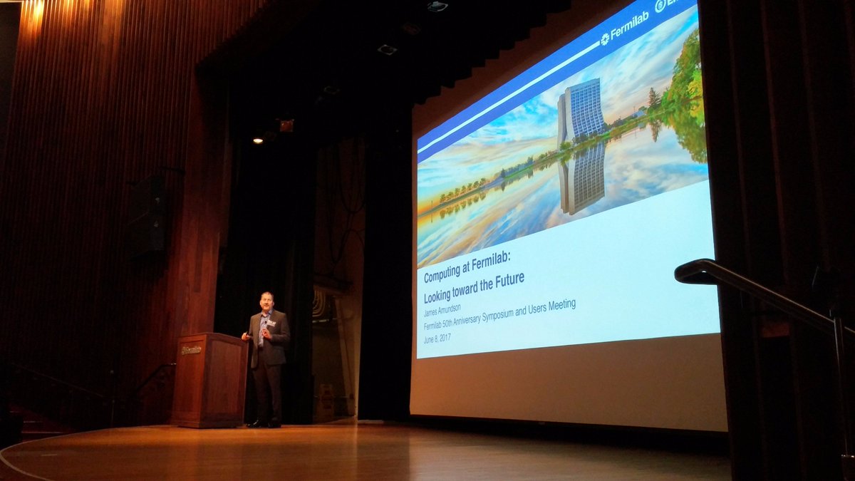 “Change is coming,” says Jim Amundson, kicking off his talk on computing. #Fermilabs50th
