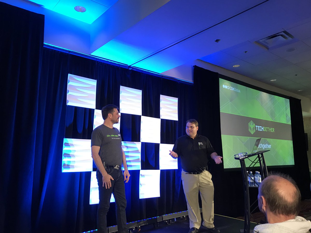 ShannonTweedt's tweet photo. @CorvetteCruz and Marcus from @CDKGlobal talking to us about #kafkastreams #techgether https://t.co/UAqkYzlDGe