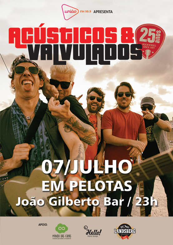 aevalvulados's tweet photo. Alô PELOTAS e região!
07.JULHO no @joaogilbertobar
O LOTE PROMOCIONAL (R$ 20) está venda na loja #MundoDasCapas
Corre lá! https://t.co/mb8mjtfcvw