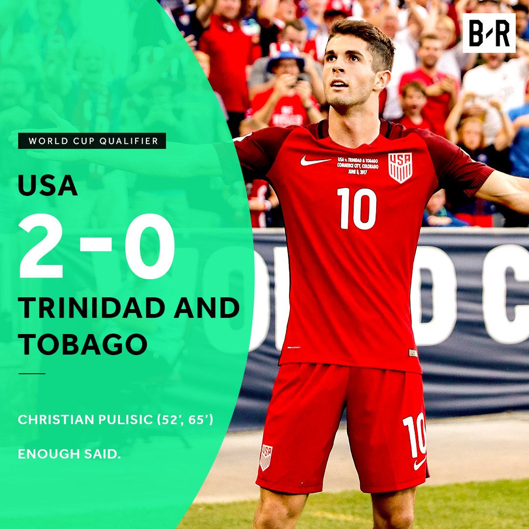 BleacherReport's tweet photo. Pulisic leads #USMNT to victory over Trinidad and Tobago https://t.co/AgZ7Q3C9qD